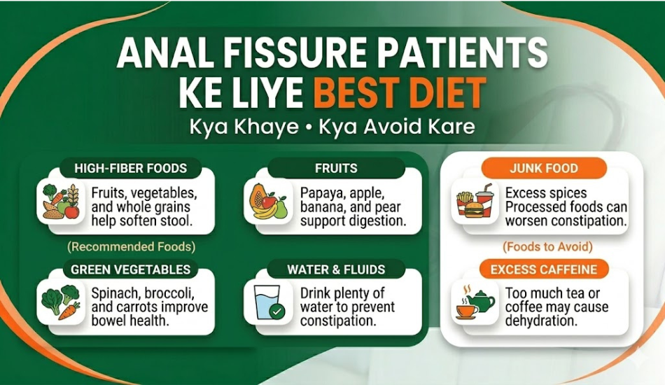 Anal Fissure Patients ke Liye Best Diet: Kya Khaye aur Kya Avoid Kare